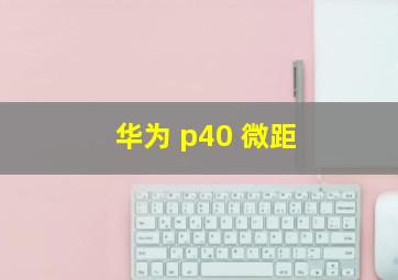 华为 p40 微距